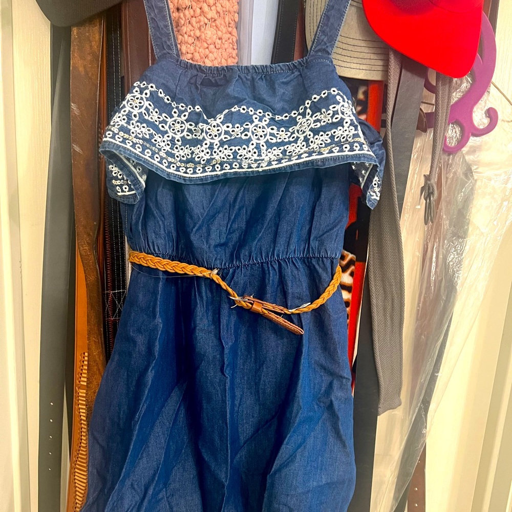 NWT denim dress size 12 Justice